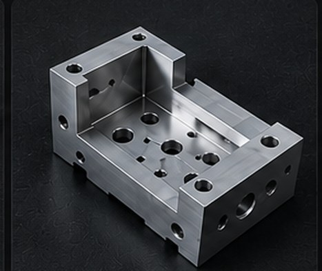 Machined workholding fixture block with bored locating features