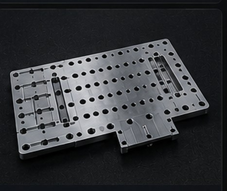 Machined checking fixture plate with inspection datums