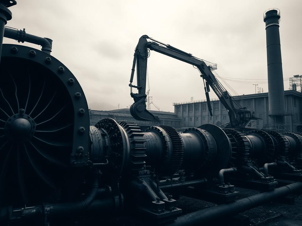 Power plant turbine equipment and heavy machinery